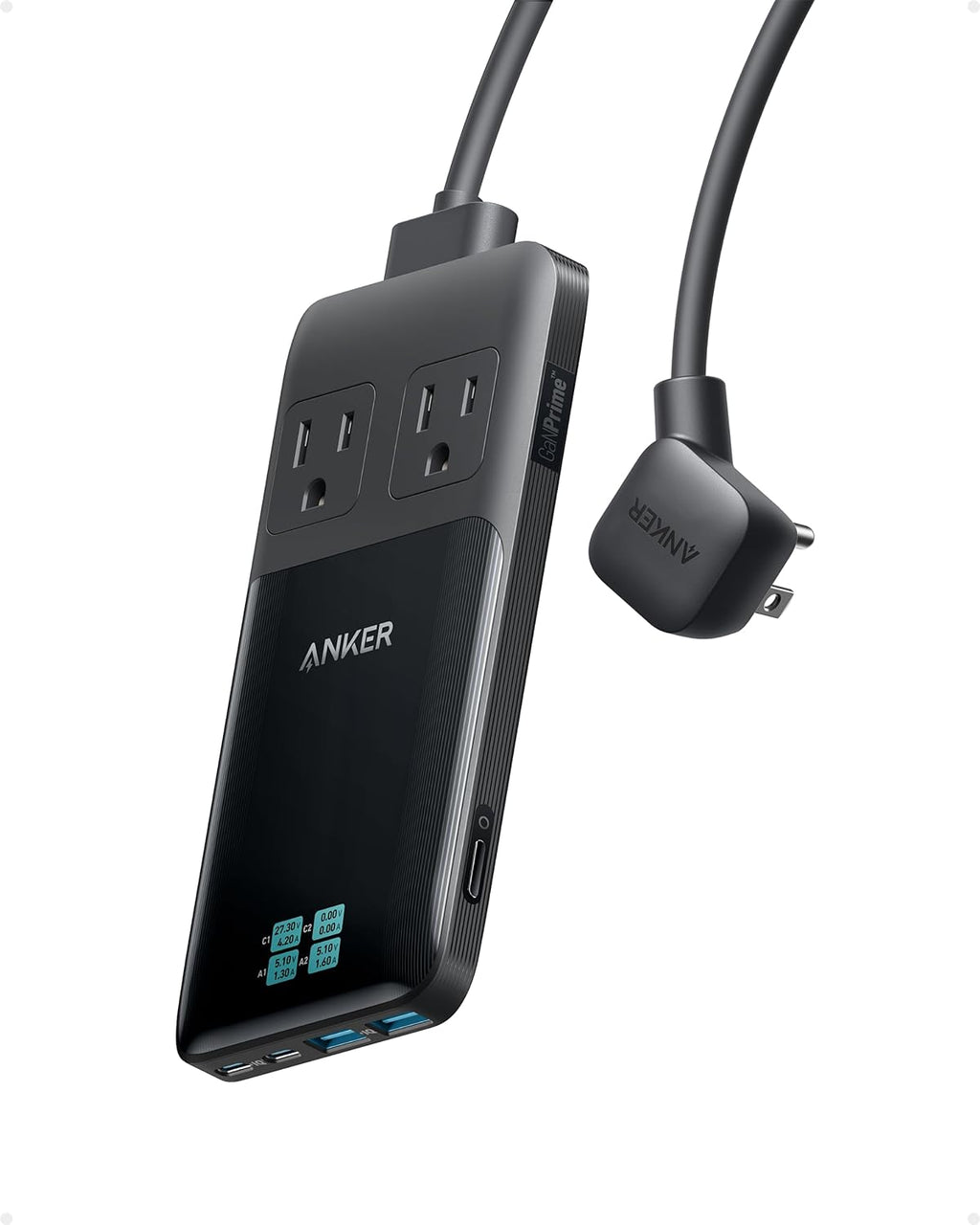 Anker Prime carga Station, 140W 6-en-1 Travel Power Strip, 2 USB C