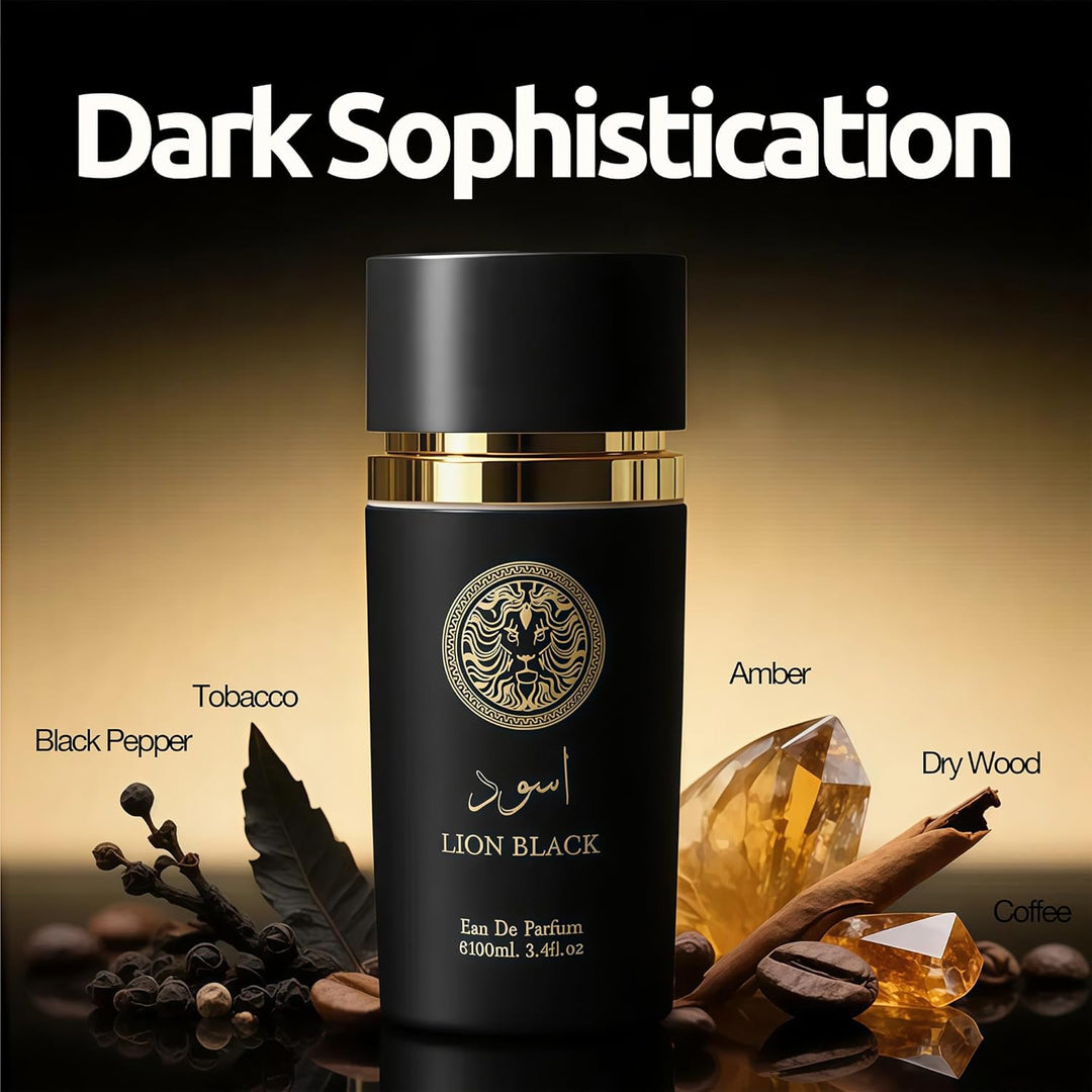 A CENTER Colonia para hombre Eau De Parfume Spray Natural León Negr...