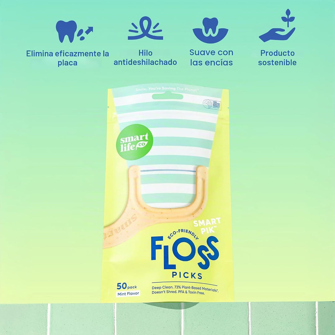 SmartLifeco Palillos de Hilo Dental Ecológicos (200 unidades) \u201...