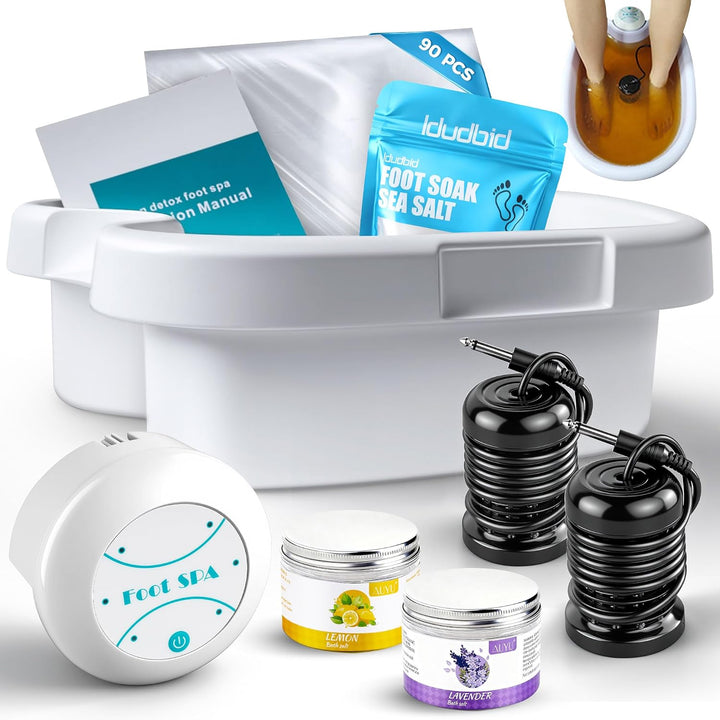 Idudbid Máquina de desintoxicación iónica para baño de pies, adecua...
