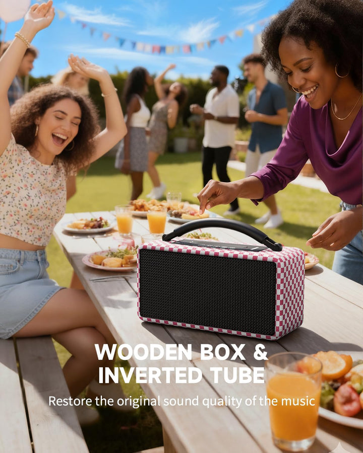 DINDIN Altavoz Bluetooth portátil: 80W (pico), tiempo de reproducci...
