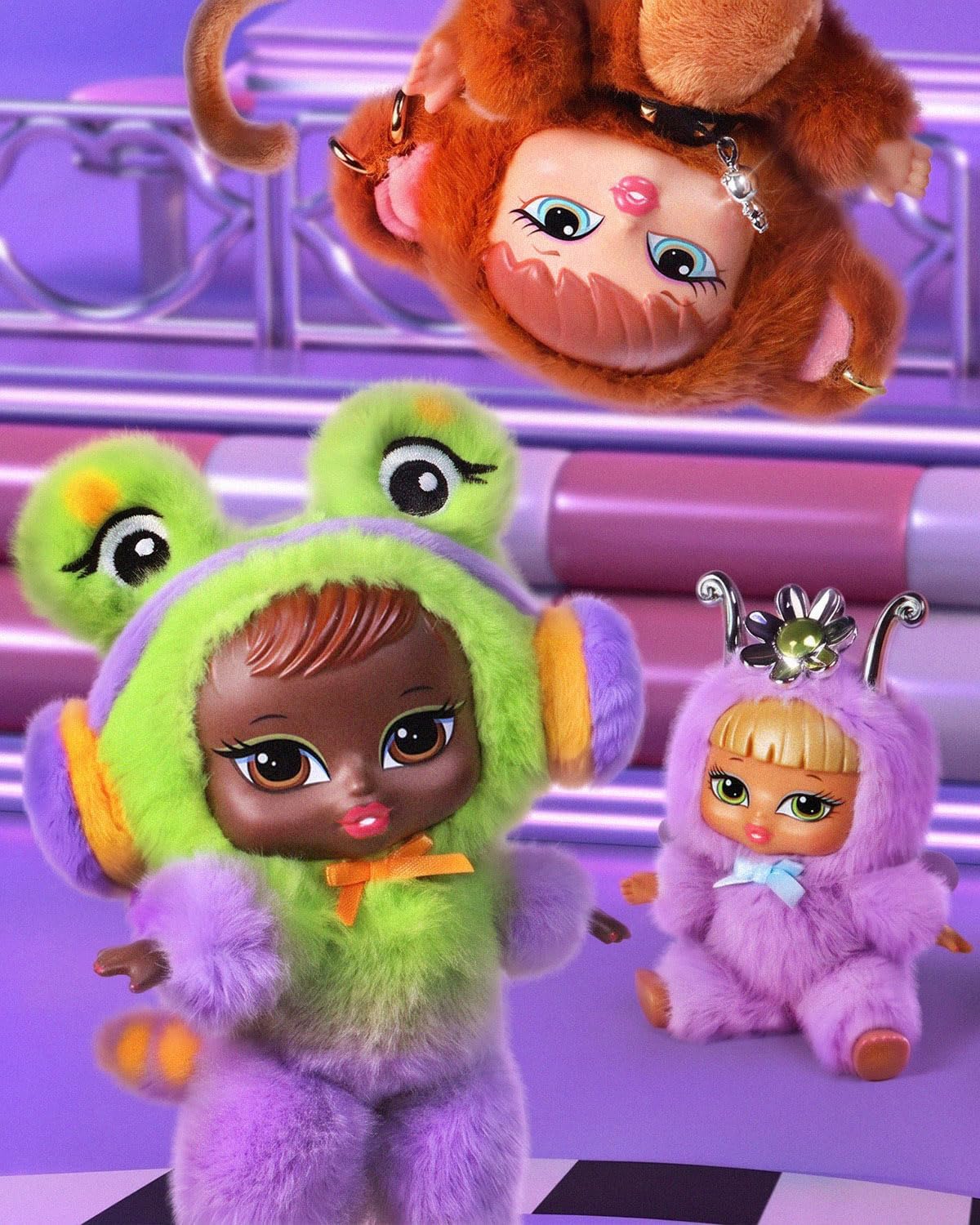 Bratz Bratziez Iconz Bestiez - Caja ciega de felpa con clip y accesorio, personajes coleccionables