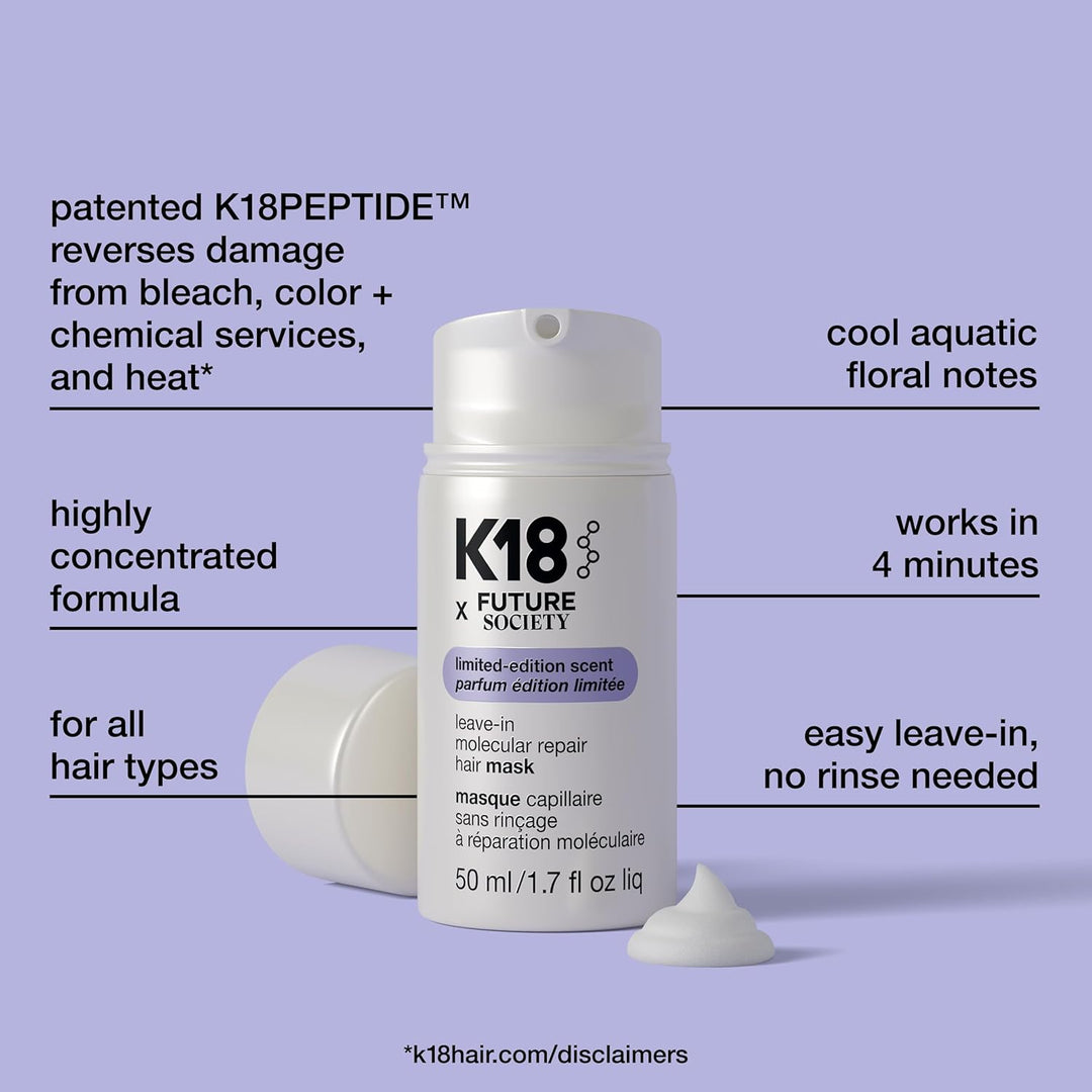 K18 Mascarilla Molecular Capilar Sin Enjuague, Repara el Cabello Se...