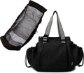 Bolsa de uso diario para mujer, espaciosa bolsa de pañales con 16 bolsillos, bolsa de viaje duradera, elegante bolsa de hombro de trabajo