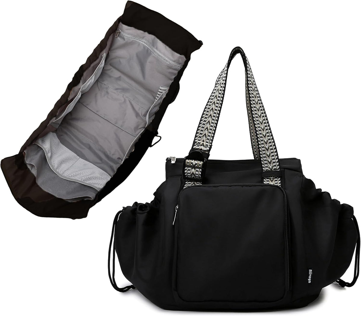Bolsa de uso diario para mujer, espaciosa bolsa de pañales con 16 bolsillos, bolsa de viaje duradera, elegante bolsa de hombro de trabajo