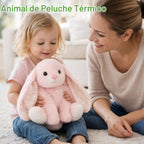 Easfan Juguete de peluche con peso de conejo para microondas para niños de