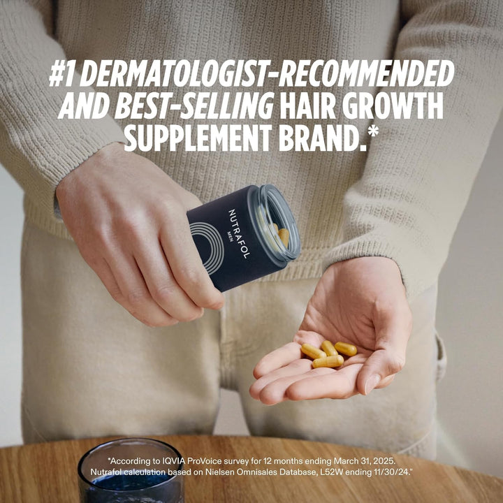 Nutrafol Men's Hair Growth Supplements, Clinically Tested for V...
