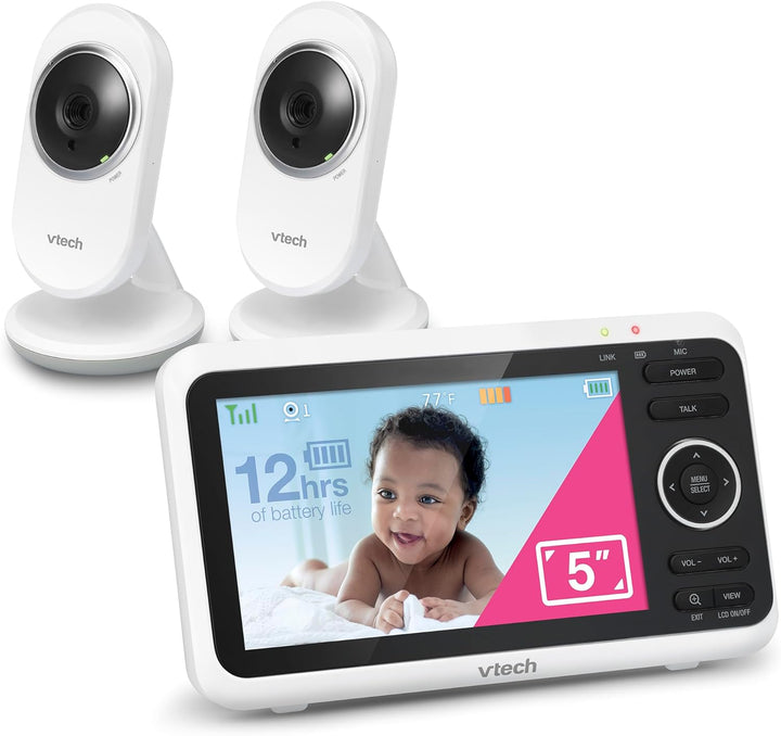 VTech [Actualizado] Monitor de bebé VM350-2, pantalla de 5 pulgadas...