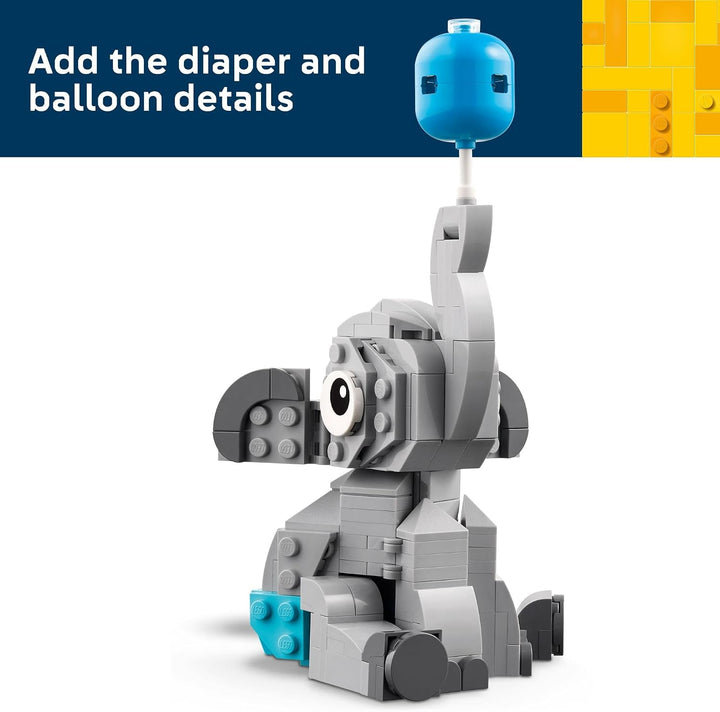 LEGO Baby Elephant in the Sky - Juego de construcción para adultos,...