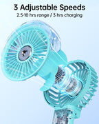 SWEETFULL Ventilador de nebulización portátil, ventilador personal...
