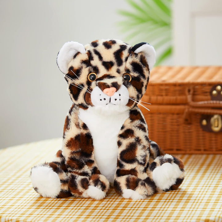 BSTAOFY León de peluche de 10\u2019\u2019 con luces LED, juguete de...