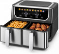OLIXIS Dual Air Fryers con 2 Baskets 9.5 Quarts Large Airfryer 10-en-1