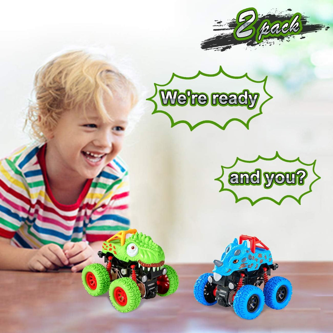 LODBY Juguetes de dinosaurio para niños de 2, 3, 4 y 5 años - Camio...