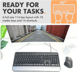 Teclado con cable X9, escritura cómoda, teclado USB ergonómico de t...