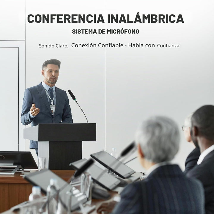Phenyx Pro Sistema de Micrófono Inalámbrico para Conferencia, Micró...