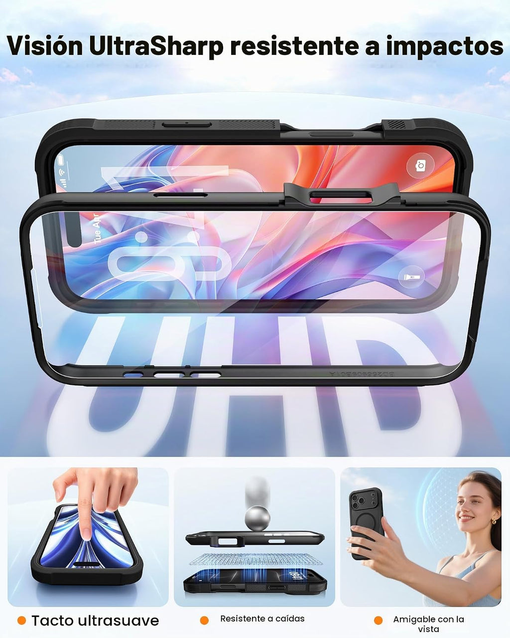 Diaclara Funda magnética y protector de pantalla para iPhone 18 Pro Max