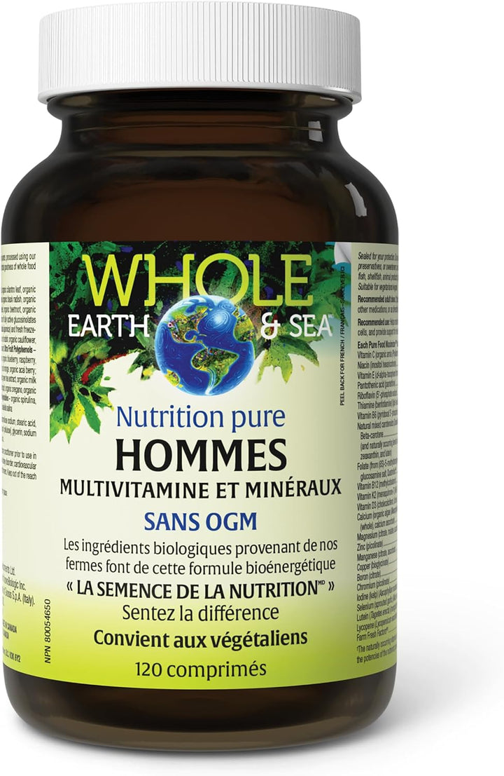 Natural Factors Whole Earth &amp; Sea Multivitamínico y mineral par...