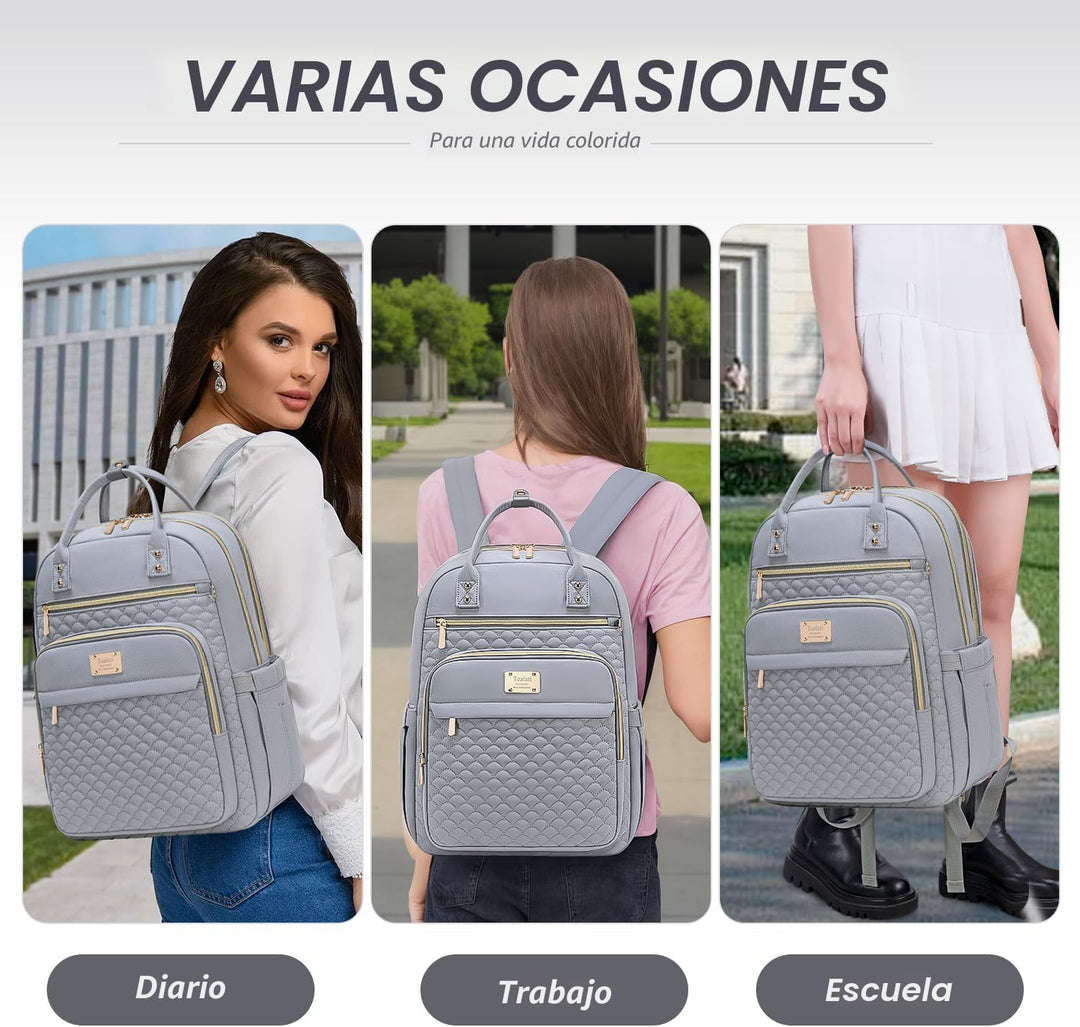 Mochila para laptop Tealari para mujeres, mochila para laptop de 15...