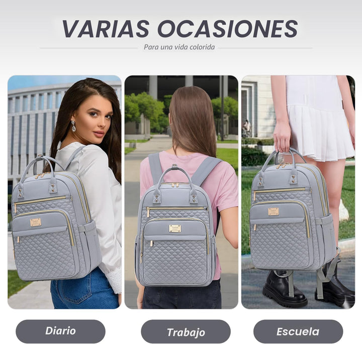 Mochila para laptop Tealari para mujeres, mochila para laptop de 15...