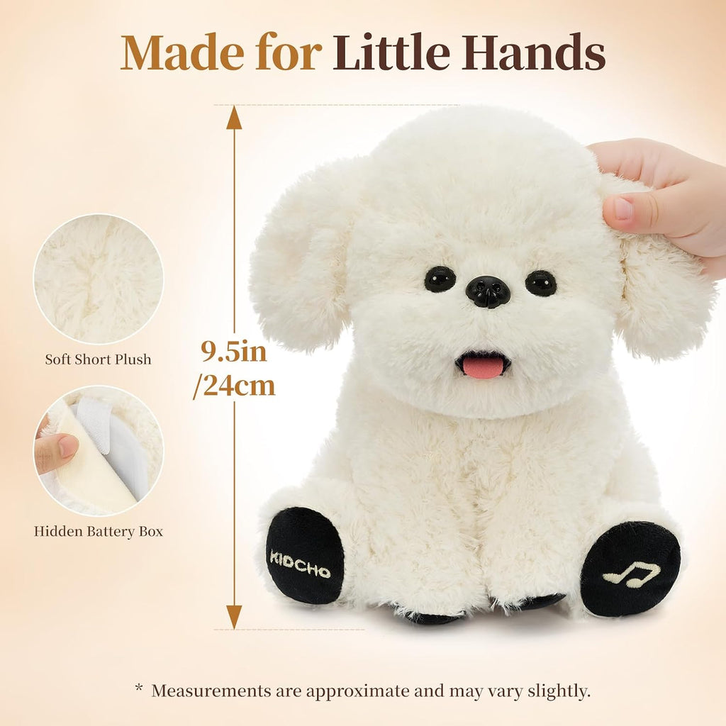 Juguete de peluche para perro, 9.5" juguete musical sensorial