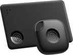 Life360 Tile Starter Pack - Rastreadores Bluetooth y buscadores de artículos para llaves, carteras y más. Compatible con iOS y Android. Buscador de teléfonos. Paquete de 2 (negro mate/delgado)
