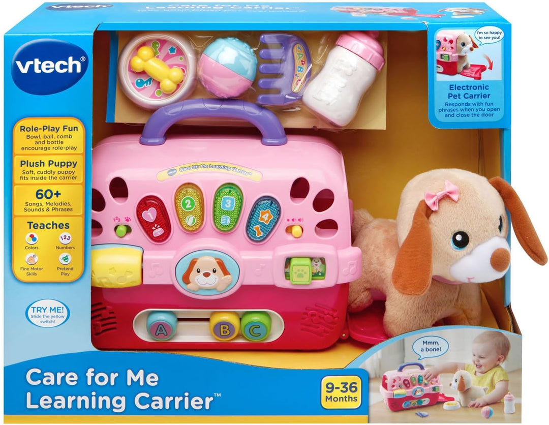 Portabebés de aprendizaje VTech Care for Me, color rosa