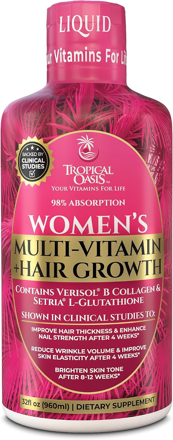 Tropical Oasis Multivitamínico Líquido para Mujeres + Crecimiento d...