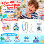 Cámara para niños con juegos, pantalla táctil, mini cámara digital de juguetes para niños, foto y video de doble lente, 13 juegos integrados, 19 marcos de fotos, pantalla de 1.48 pulgadas