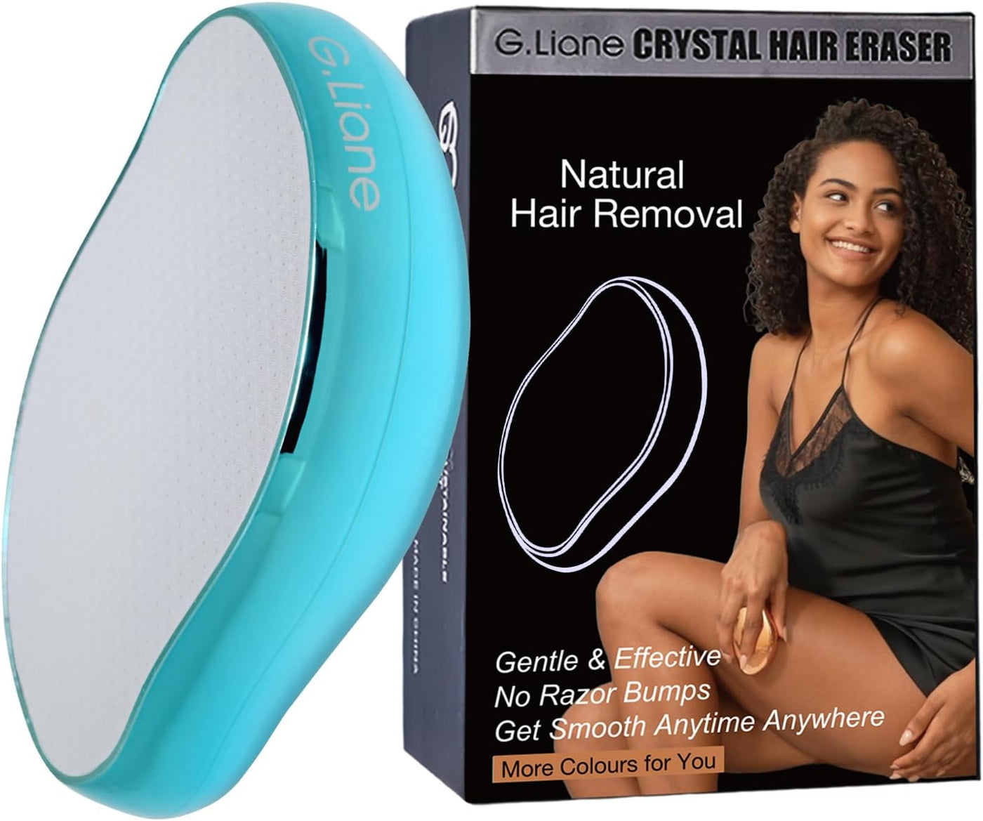 G.Liane Depilación de cristal, removedor de pelo de cristal sin dol...