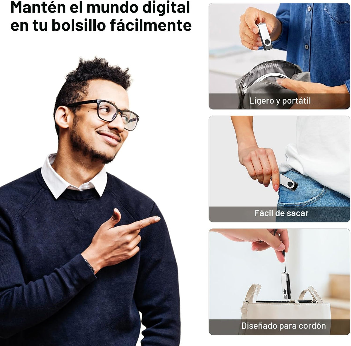 Paquete de 10 unidades de 8 GB Flash Drive a granel, unidades flash...