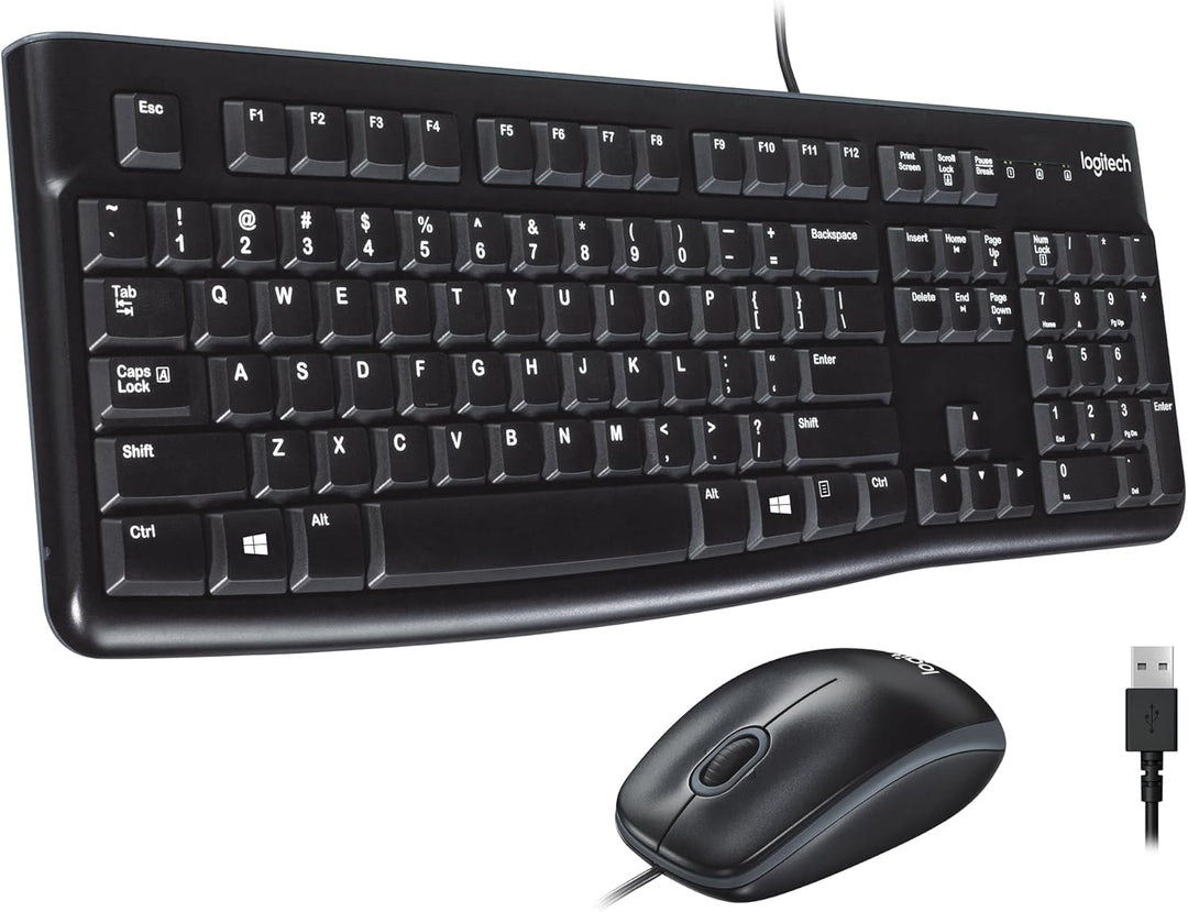 Logitech MK120 Combo de teclado y ratón con cable para