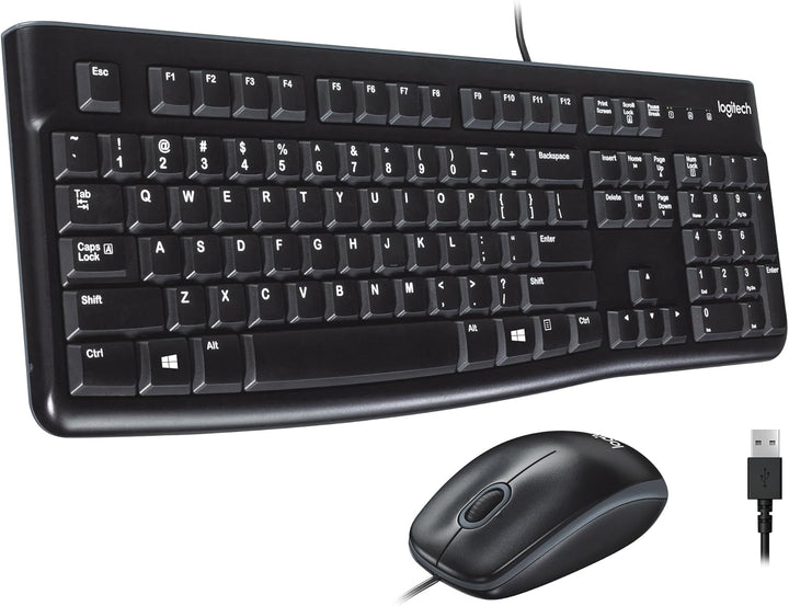 Logitech MK120 Combo de teclado y ratón con cable para