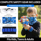 Conjunto de Práctica de Blanco para Perforación, para edades 6+, Compatible con Nerf Guns, Negro