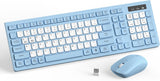 Combo silencioso de teclado y mouse inalámbricos para oficina y hog...