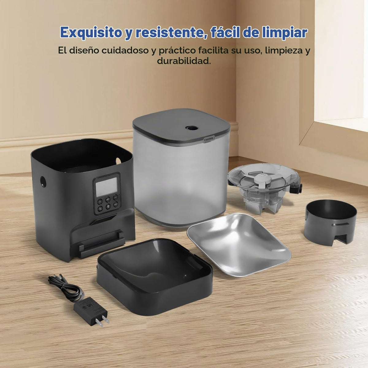 Comedero automático para gatos, dispensador de alimentos