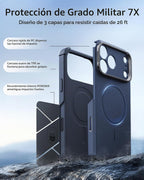ESR Funda para iPhone 17 Pro Max con Soporte Stash, Protección contra Caídas de Grado Militar 7X con Control de Cámara, Cubierta Resistente para Teléfono que Absorbe Impactos, Compatible con