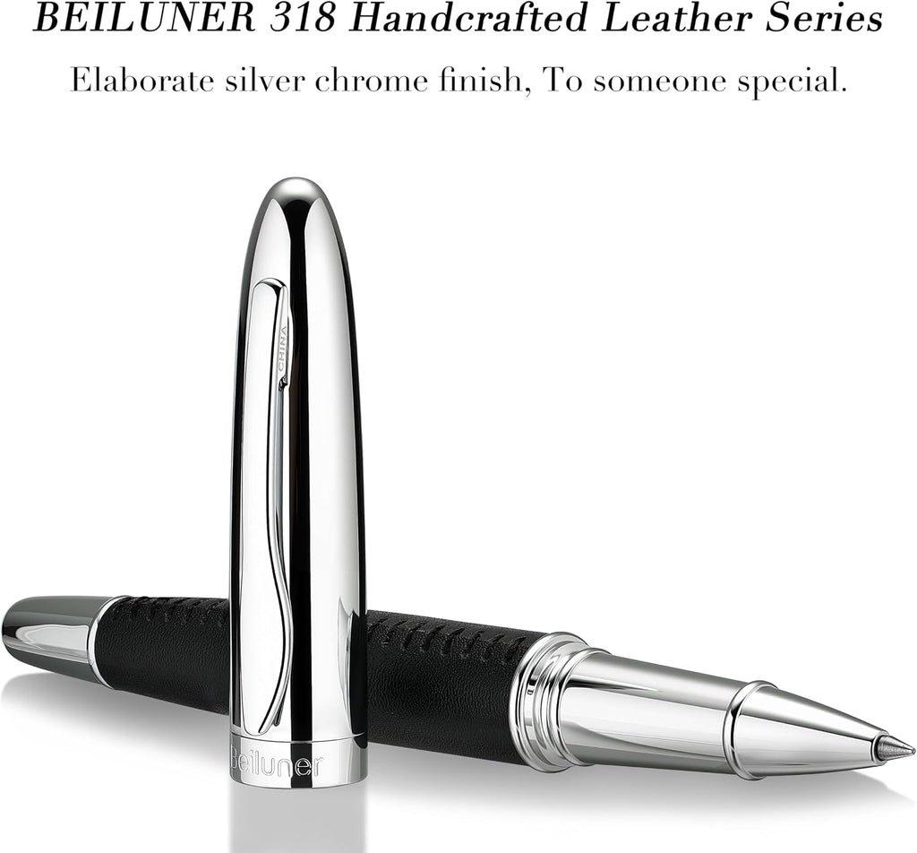 BEILUNER Exquisito bolígrafo de cuero, aspecto elegante, lujoso