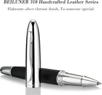 BEILUNER Exquisito bolígrafo de cuero, aspecto elegante, lujoso