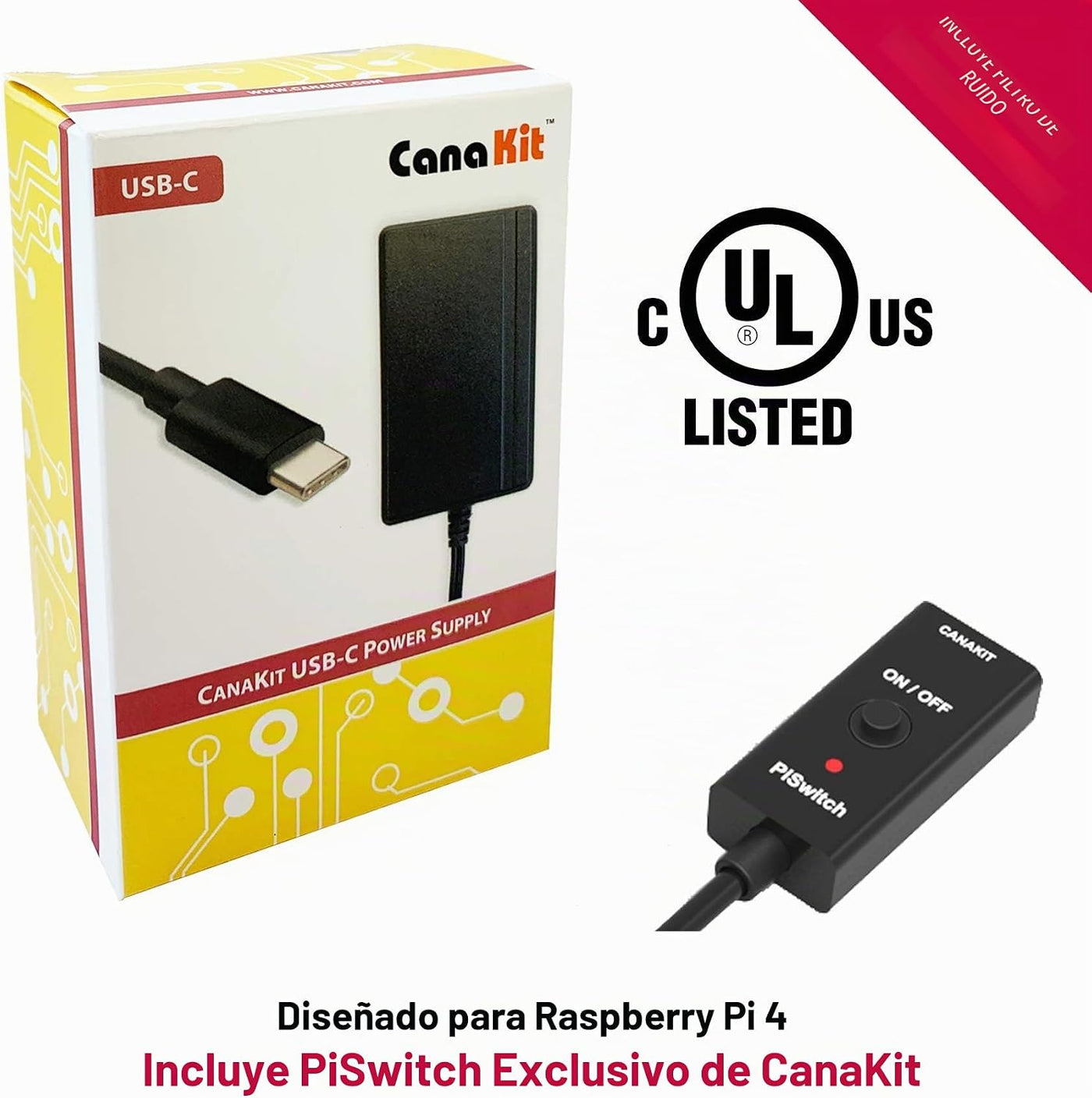 CanaKit Kit de inicio Raspberry Pi 4 - 2 GB de RAM