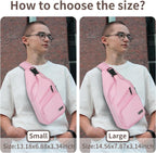 Bandolera cruzada con cable USB para senderismo, acampar y viajes al aire libre, para mujeres y hombres