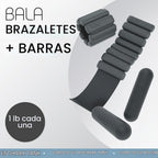 Bala Bangles & Bala Bars - Equipo de entrenamiento en casa, color carbón