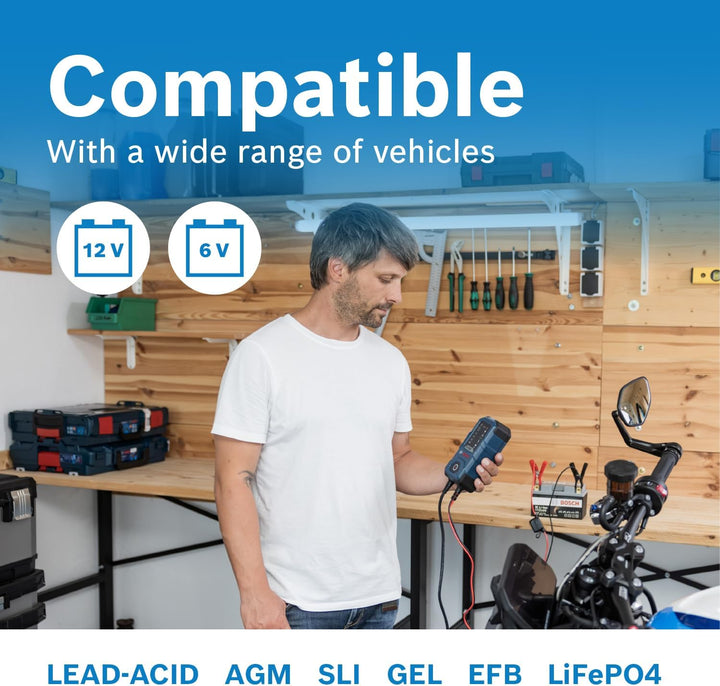 Bosch C40-Li: Cargador de batería de próxima generación de 5A 6V\/1...