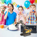 Excavadora con control remoto para niños de 4 a 7 años, 8 a 12