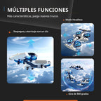 Avión de juguete con control remoto para niños de 4 a 6 a 8 a 10 a 12 años, 2 en 1 de espuma a control remoto, avión a control remoto, mini dron, auto de carreras para niños principiantes de 4, 5, 6