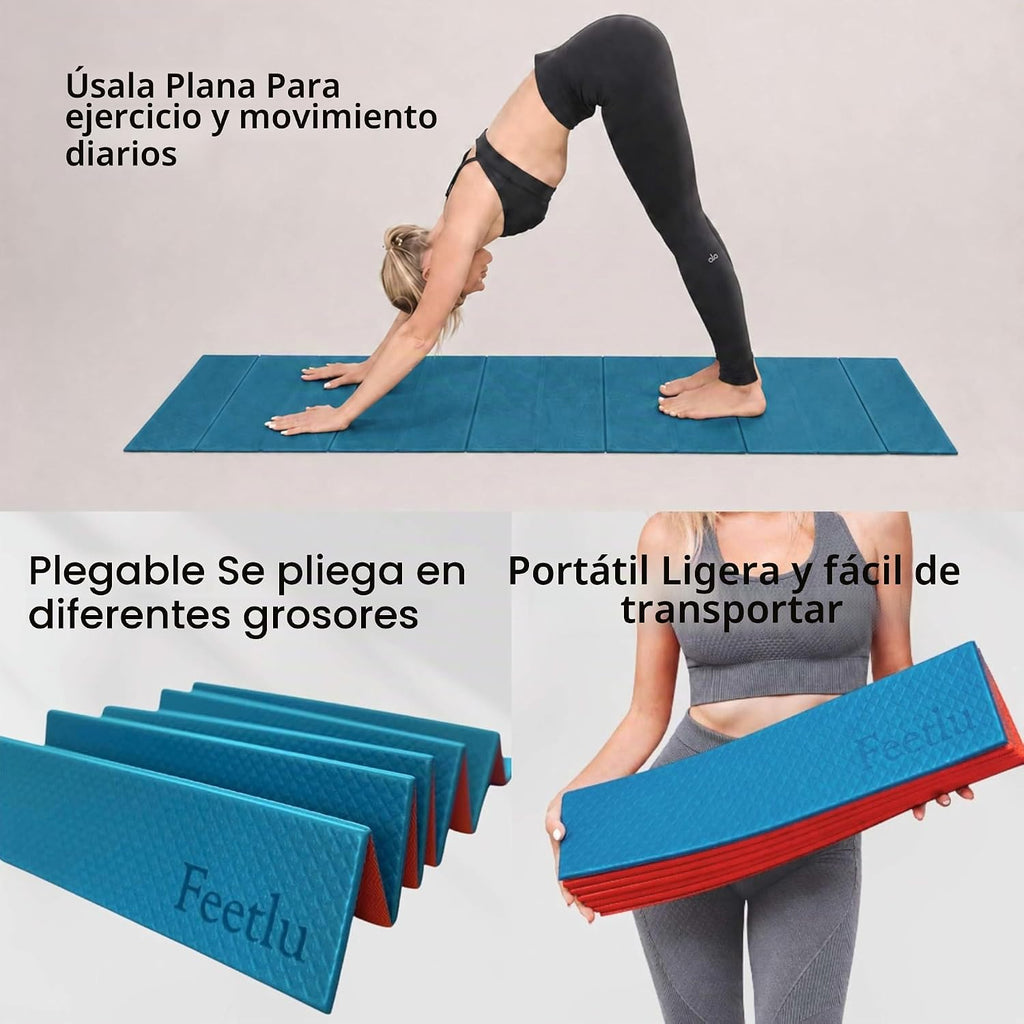 Esterilla de yoga plegable original, 72" x 24"