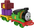 Thomas & Friends Juguete para niños pequeños My First Percy Tren de empuje con carga apilable para niños a partir de 18 meses