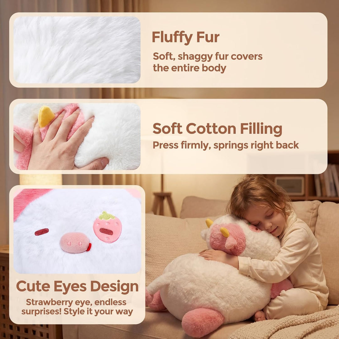 Animales de peluche con peso de 4.0 libras \u2013 Peluche de vaca f...