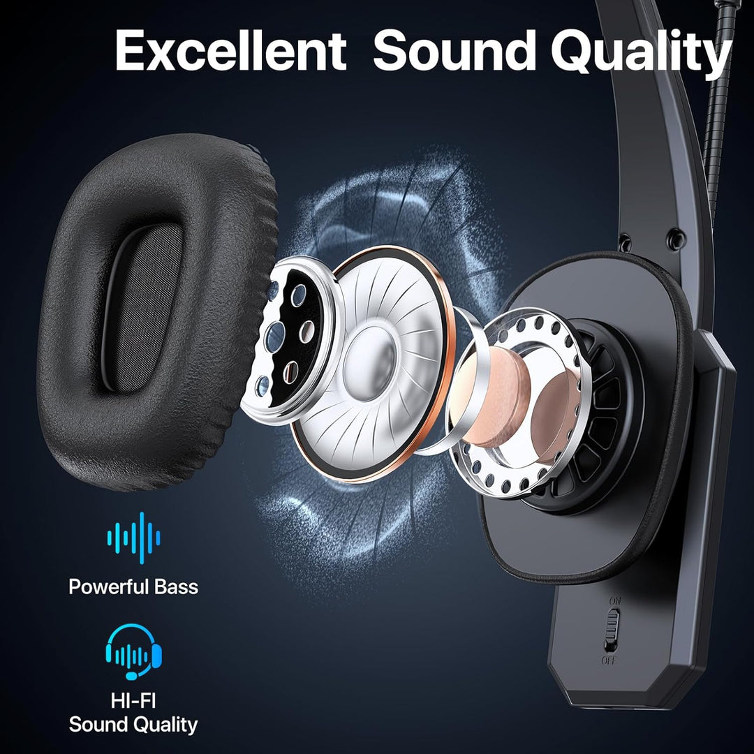 Trucker - Auriculares Bluetooth con micrófono auriculares