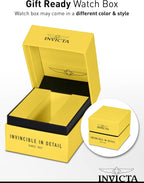 Reloj cronógrafo Invicta Rally S1 para hombre, de acero inoxidable, con correa de cuero marrón