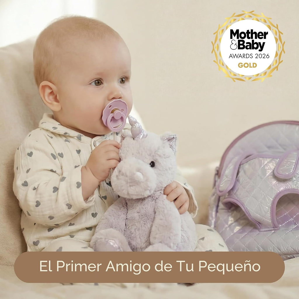 Moonkie Hug & Go - Mochila de unicornio para niños pequeños, bolsa de felpa suave con juguete desmontable para niñas de 2 a 4 años, perfecta para guardería, viajes y regalos de cumpleaños para niños de 3 años